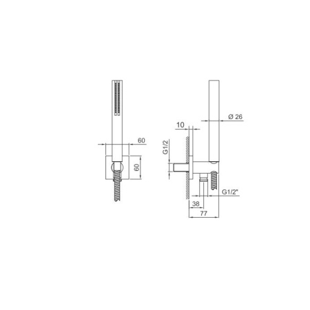 душевой гарнитур fantini milano 86 02 8052 хром