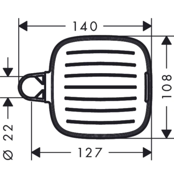 Мыльница Hansgrohe Cassetta E 26519000