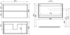 тумба под раковину sancos cento 890х450х500, c двумя ящиками, карпатская ель, арт. cn90ke
