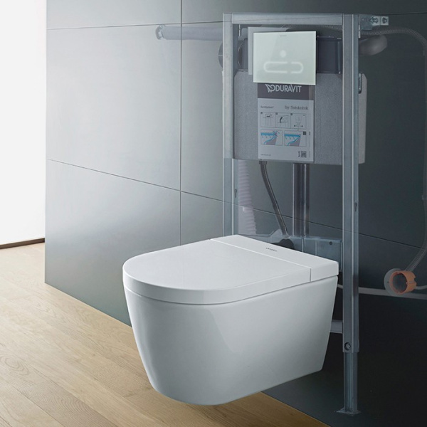 сиденье для унитаза duravit sensowash starck f lite 612001 01 2 00 0310 с микролифтом