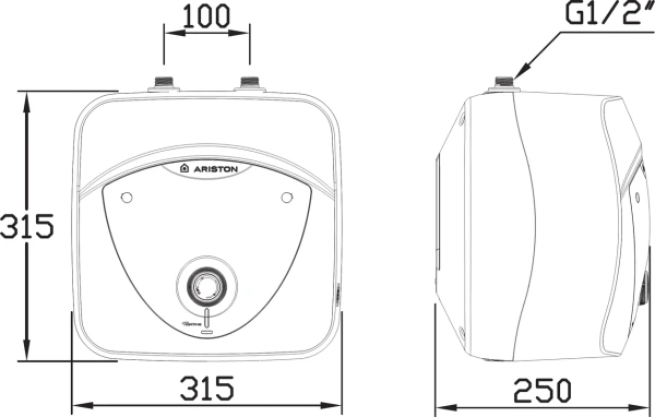 накопительный водонагреватель ariston abs andris lux 6 ur электрический