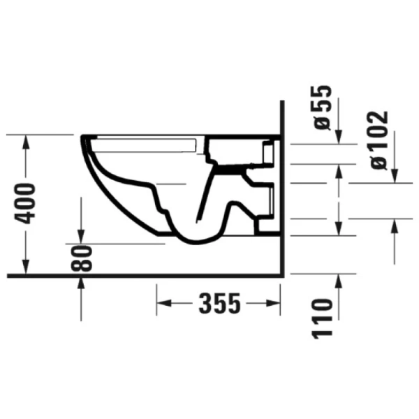 унитаз подвесной duravit architec 45720900a1 с сиденьем микролифт, цвет белый.