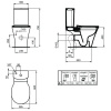 бачок для унитаза ideal standard connect air curve e073901 белый