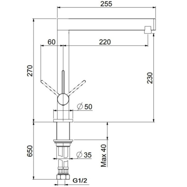 смеситель для кухни webert spirit so920302564