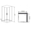 душевая кабина timo premium ilma ilma101 100х100