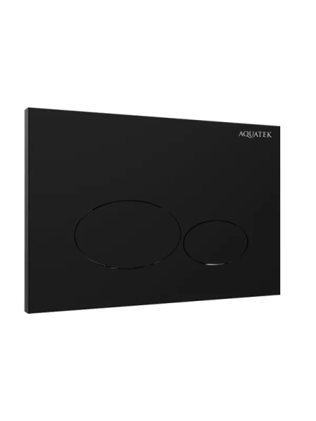 кнопка смыва для инсталляции aquatek kdi-0000074 для унитаза, абс-пластик, цвет матовый черный