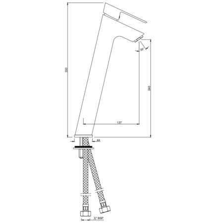 смеситель для раковины jaquar lyric lyr-chr-38005b