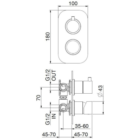 смеситель для ванны webert one-b nb860101740