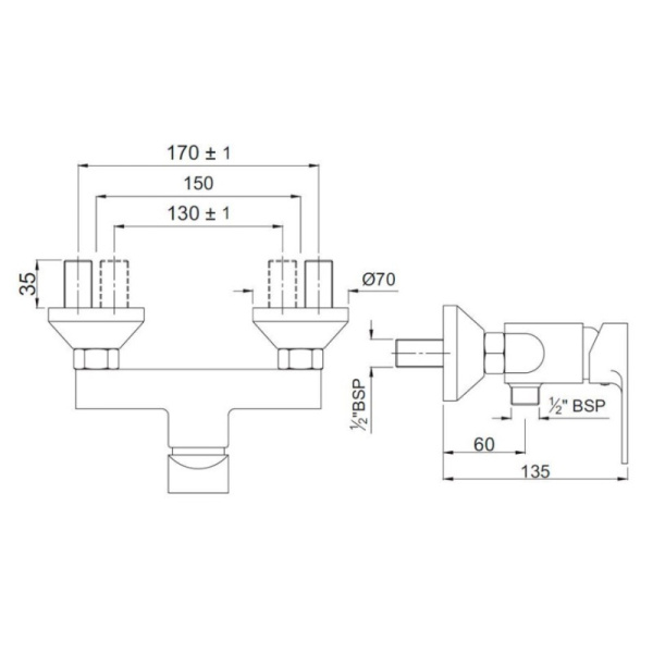 смеситель для душа jaquar vignette prime vgp-chr-81149