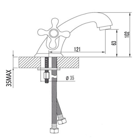 смеситель для раковины lemark standard lm2106c