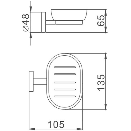 мыльница haiba hb8702 цвет черный