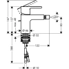 hansgrohe metropol s 14262000 смеситель для биде