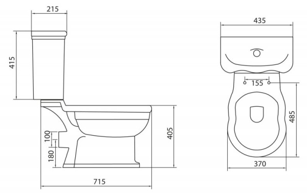 бачок для унитаза belbagno boheme bb115t белый