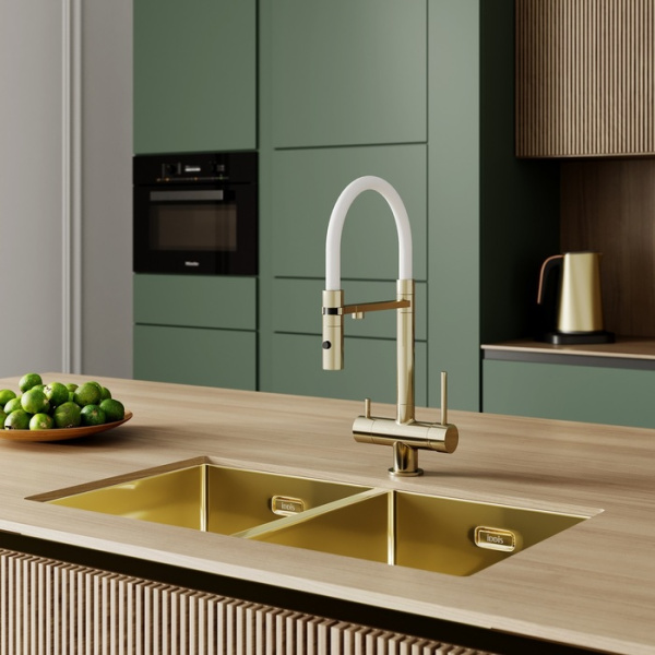 сменный гибкий шланг для смесителя iddis kitchen line fspwh00i59 силикон, цвет белый 