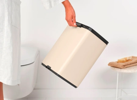 мусорное ведро brabantia bo 234125 12 л, бежевое