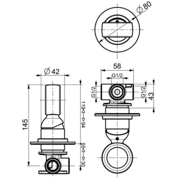 смеситель для душа webert opera oa880101560