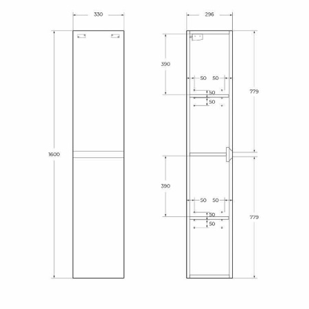 шкаф пенал belbagno kraft 33 r kraft-1600-2a-sc-rnn-r подвесной rovere nebrasca nature