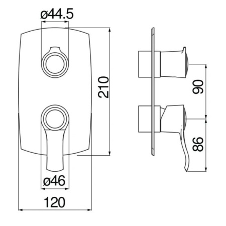 смеситель для душа nobili sofi we81102/sibr ancient bronze