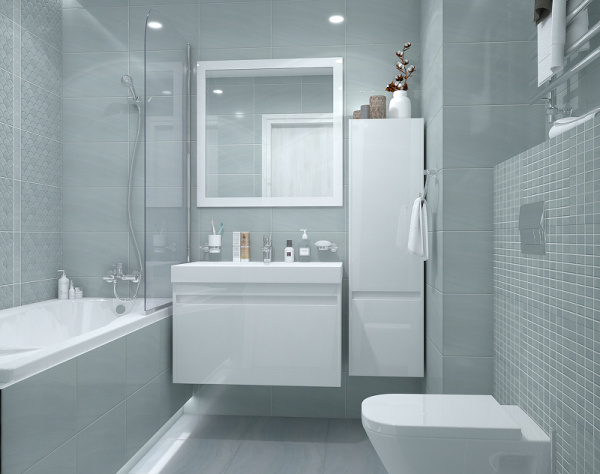 Керамическая плитка Kerama Marazzi Сияние голубой настенная 25х40 см