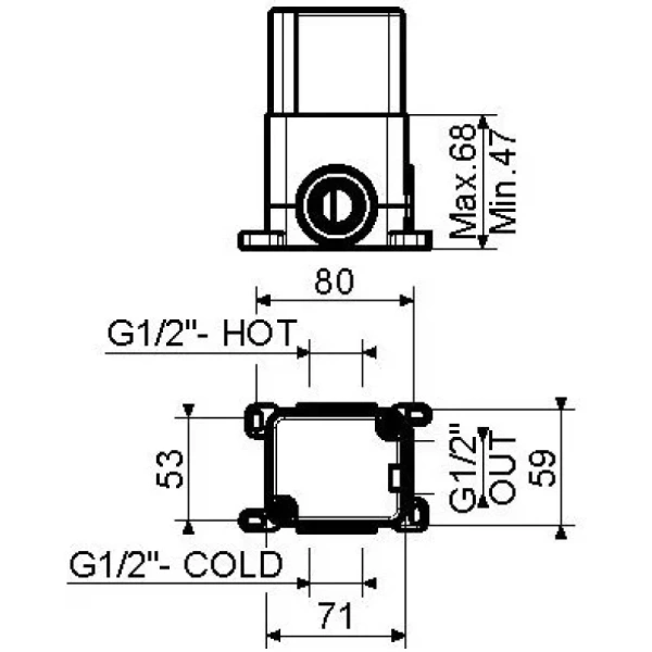 скрытая часть plumberia selection ixo int9035