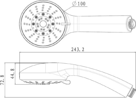 душевая лейка lemark lm0135c