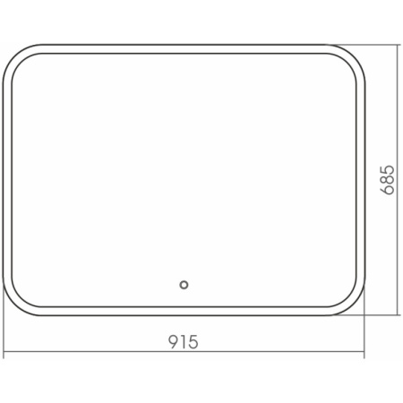 Зеркало 91,5х68,5 см Grossman Comfort 690680