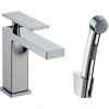 Смеситель для раковины Hansgrohe Tecturis E 73210000 с гигиеническим душем, донным клапаном, хром