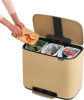 ведро для мусора brabantia bo pedal bin 121500 11 + 11 + 11 л