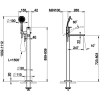 смеситель gessi via manzoni 24982#149 для ванны с душевой лейкой, напольный, цвет finox