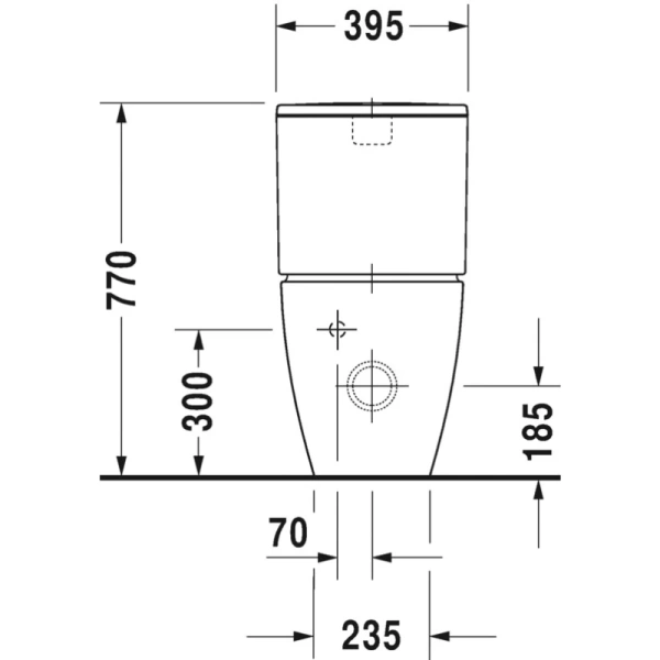 унитаз напольный duravit me by starck 2170090000