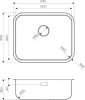 мойка кухонная omoikiri omi 54-u/if-in нержавеющая сталь