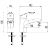 смеситель для раковины lemark plus strike lm1130c