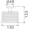 мыльница haiba hb8702-1 цвет черный