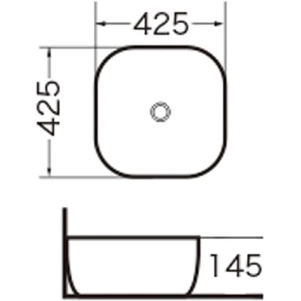 раковина-чаша grossman 43 gr-3019 белая