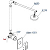 душевая система wasserkraft alme a12119 цвет хром