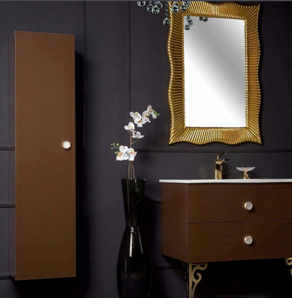 шкаф пенал boheme armadi art neoart 35 834-db подвесной dark brown