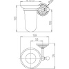 стакан для зубных щеток paini duomo 88cr041bi хром