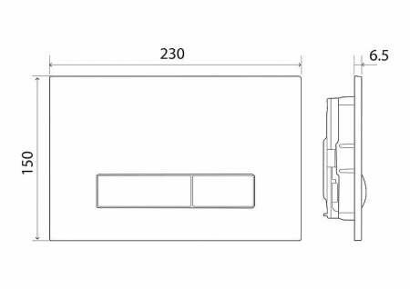 кнопка для инсталляции belbagno genova bb020-gv-chrome.m цвет хром матовый