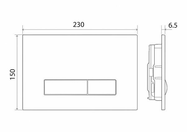 кнопка для инсталляции belbagno genova bb018-gv-bianco цвет белый