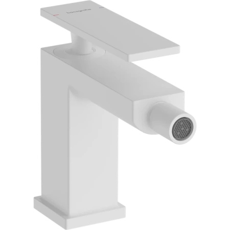 Смеситель для биде Hansgrohe Tecturis E 73200700 с донным клапаном, белый матовый