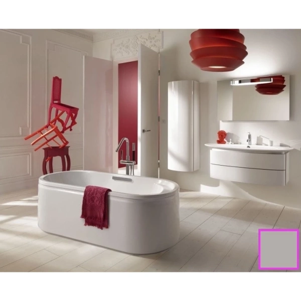 шкаф пенал jacob delafon presquile 50 l eb1115g-n21 подвесной cерый титан