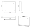 Зеркало Grossman ТЕНЗА 85 см, с полкой, веллингтон 208501