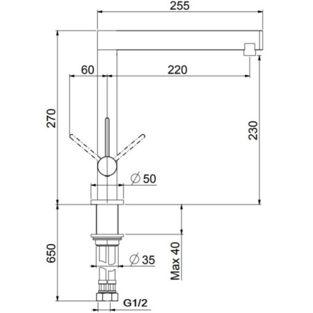 смеситель для кухни webert spirit so920302722