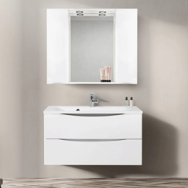 зеркальный шкаф belbagno marino-spc-1000/750-2a-bl-p