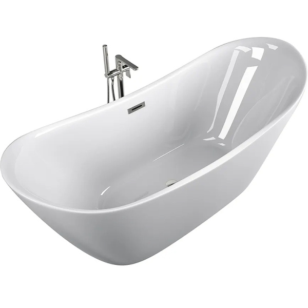 акриловая ванна cerutti spa nemi 170x75 ct9319 без гидромассажа