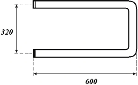 полотенцесушитель point п-образный pn35336 водяной, 32x60 см, хром