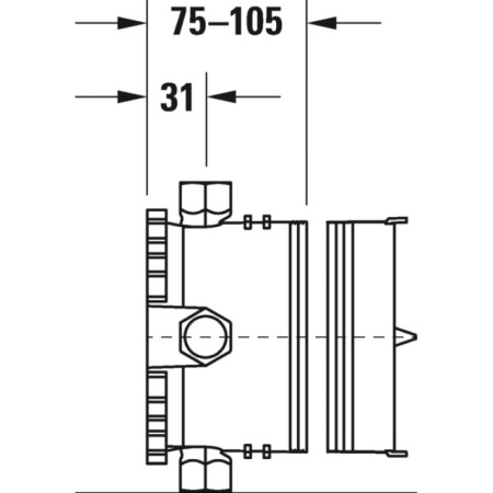 смеситель для душа duravit c.1 gk0900000000