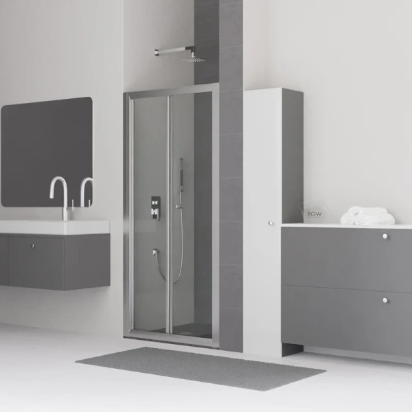душевая дверь в нишу rgw classic 04092111-11 cl-21 105х110, профиль хром