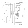 душевая система wasserkraft wern a16421 цвет хром