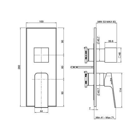 смеситель fima carlo frattini fit f3389x6bs для душа, на 2/3 источника, встраиваемый, цвет белый матовый